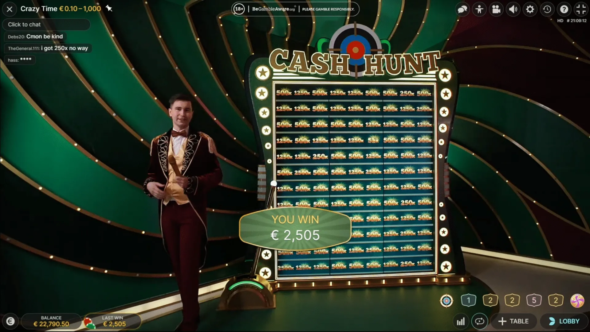 Crazy Time login password