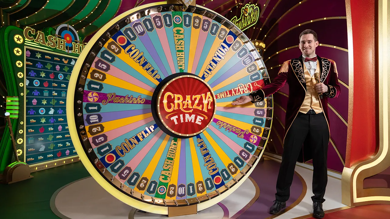 Crazy Time evolution RTP